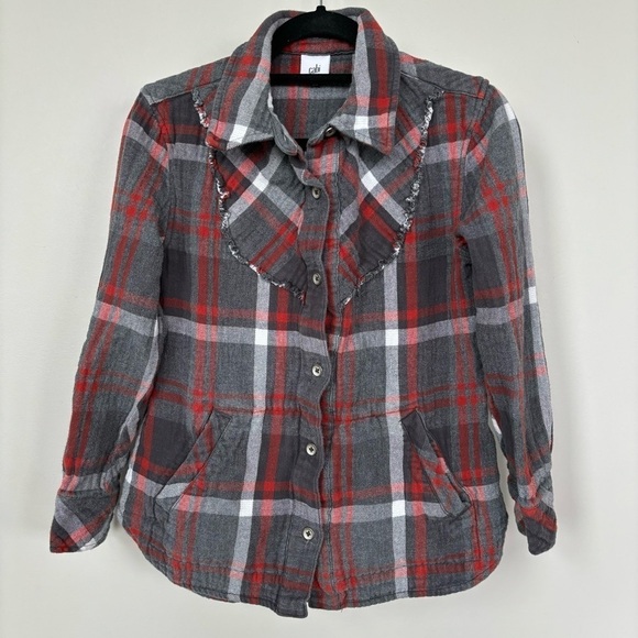 Cabi Plaid Button Down Shirt Shacket Size S - Picture 1 of 7